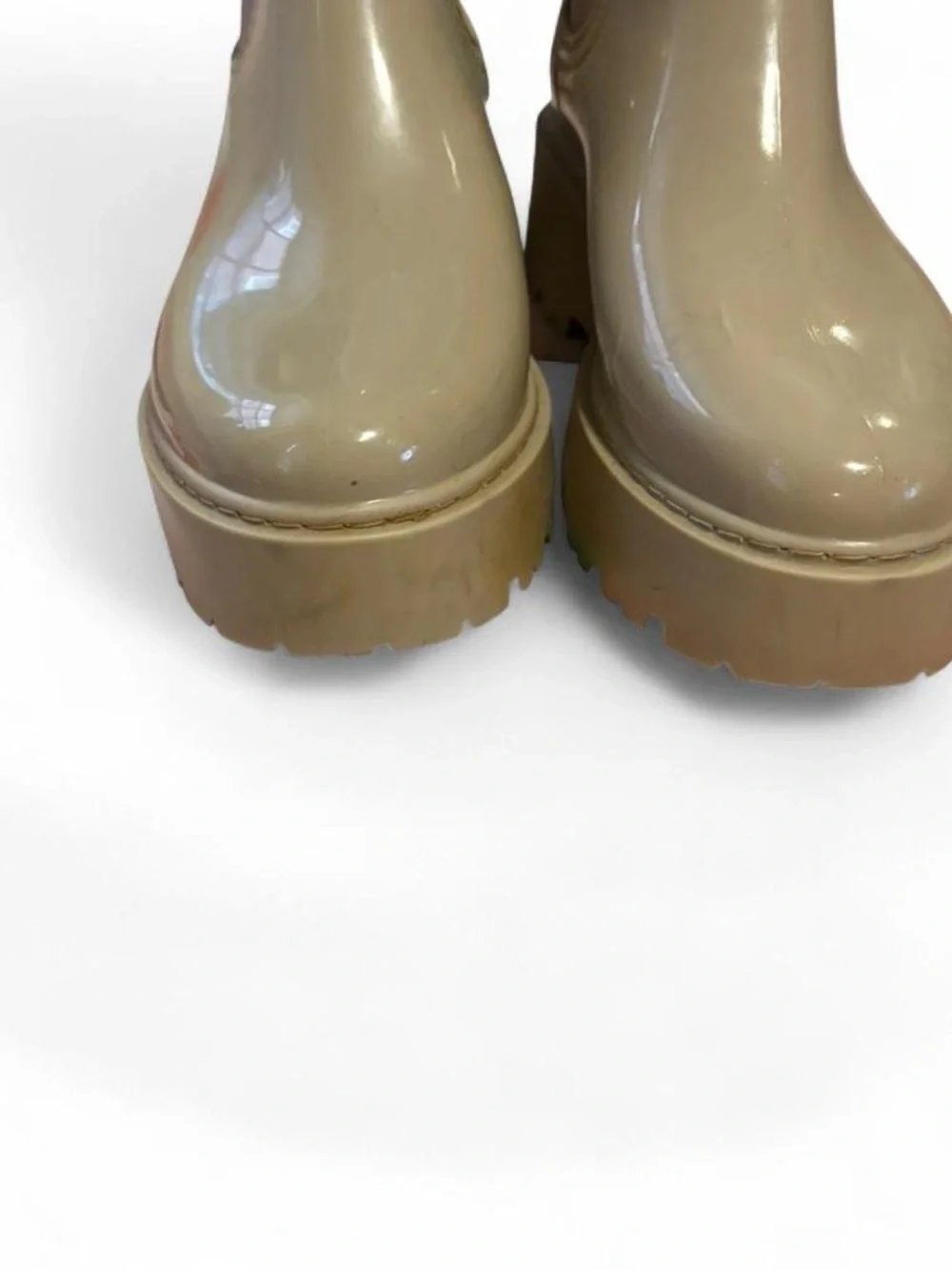 Steve Madden nude platform‎ rain boots women’s size 8
